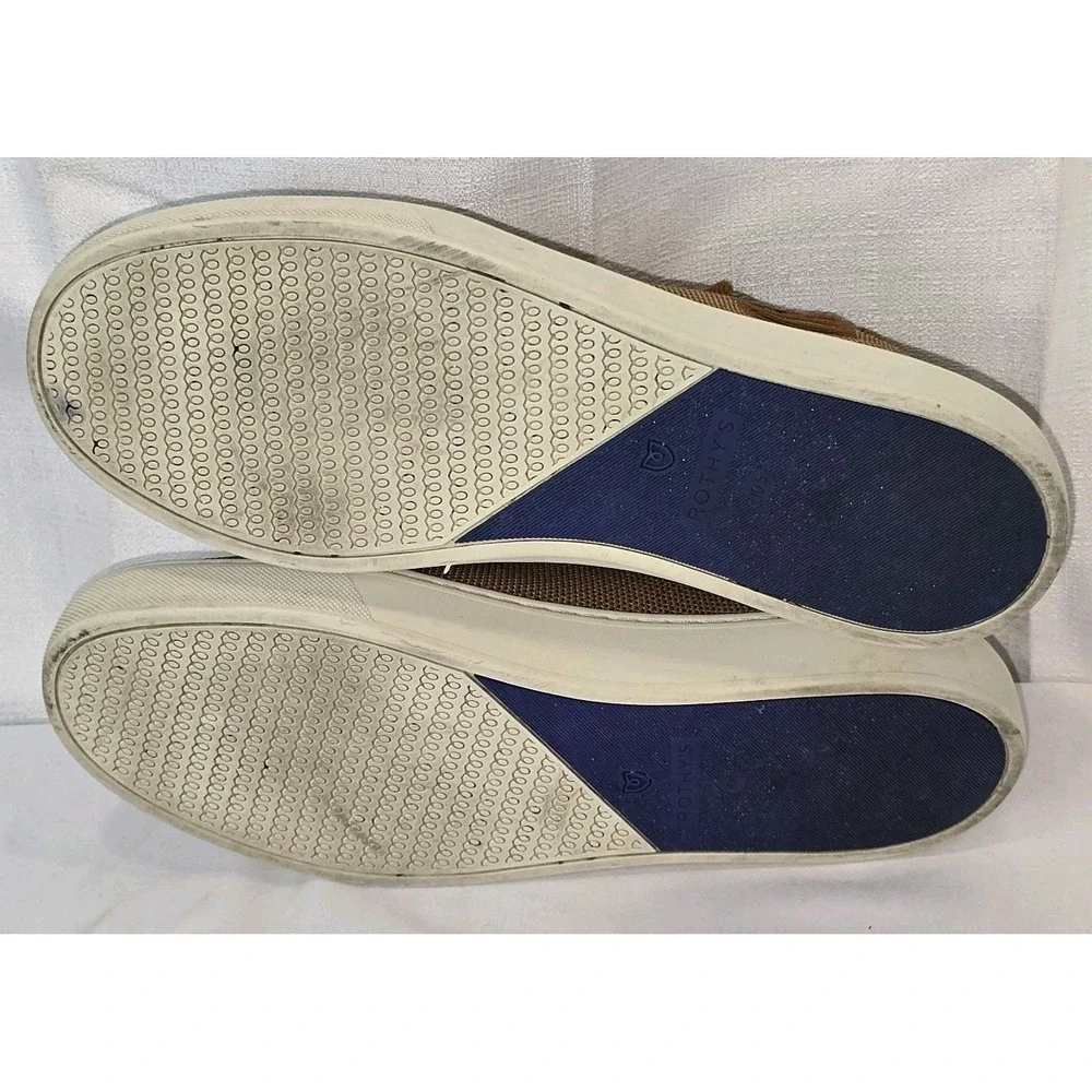 Rothys Chelsea Womens‎ Size 10.5 Boots Tan Shoes Knit Ankle Comfort Sneakers